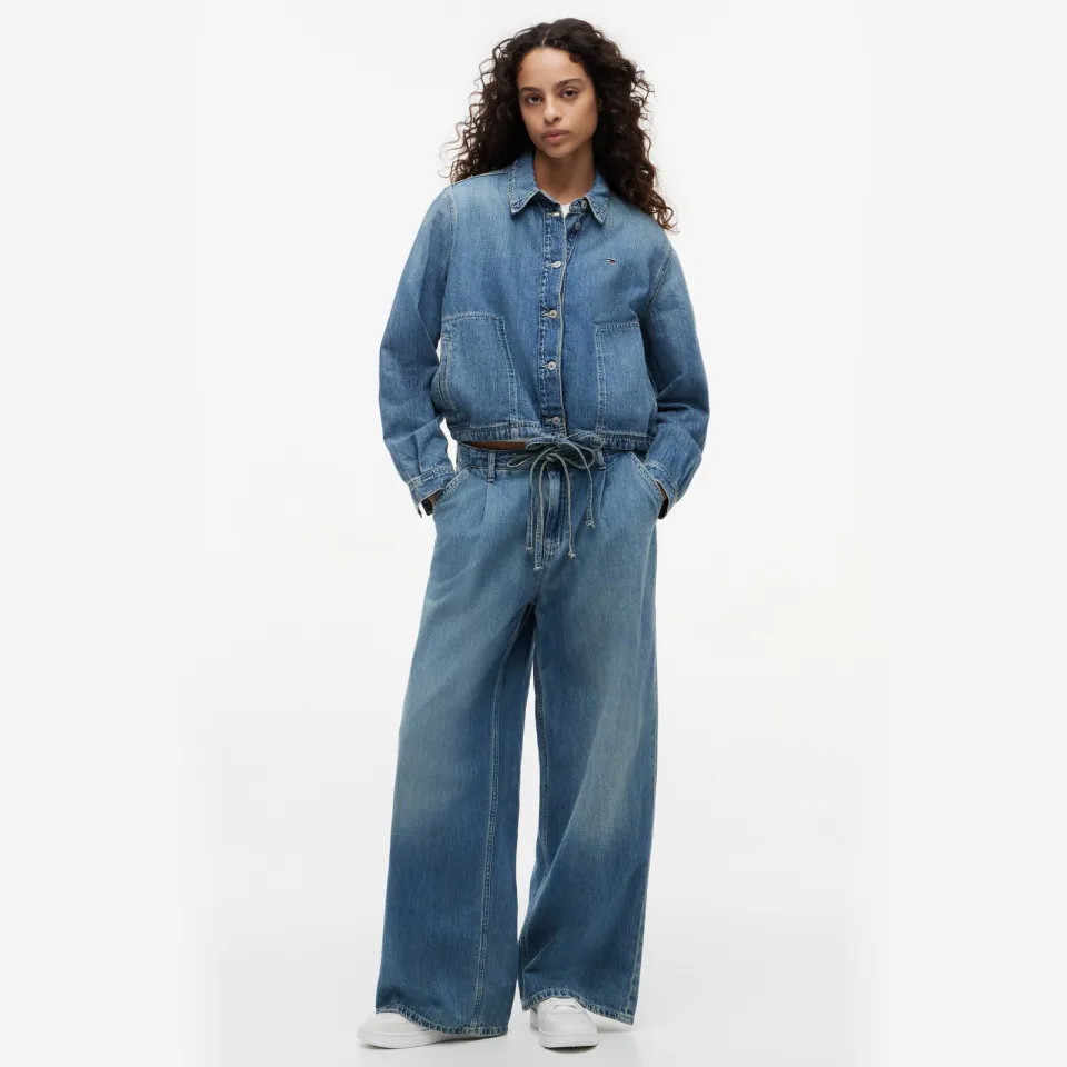 Tommy Jeans regular waist wide leg jeans - mediumblauw Medium blue