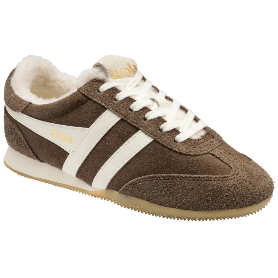 Gola Sprinter Summit leren sneakers - donkerbruin/wit, foto 4