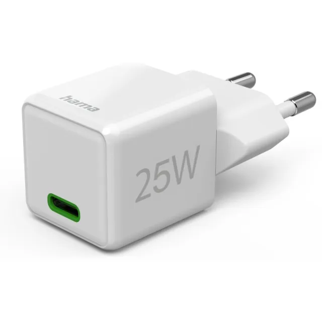 Hama Fast Charger USB-C PD/Qualcomm® Super-Mini Charger 25 W Oplader Wit
