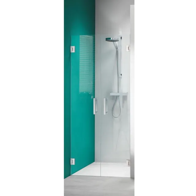 Sealskin Nisdeur by Sealskin 'I AM' 2 Pendeldeuren 100x200 cm RVS Helder Antikalk Glas