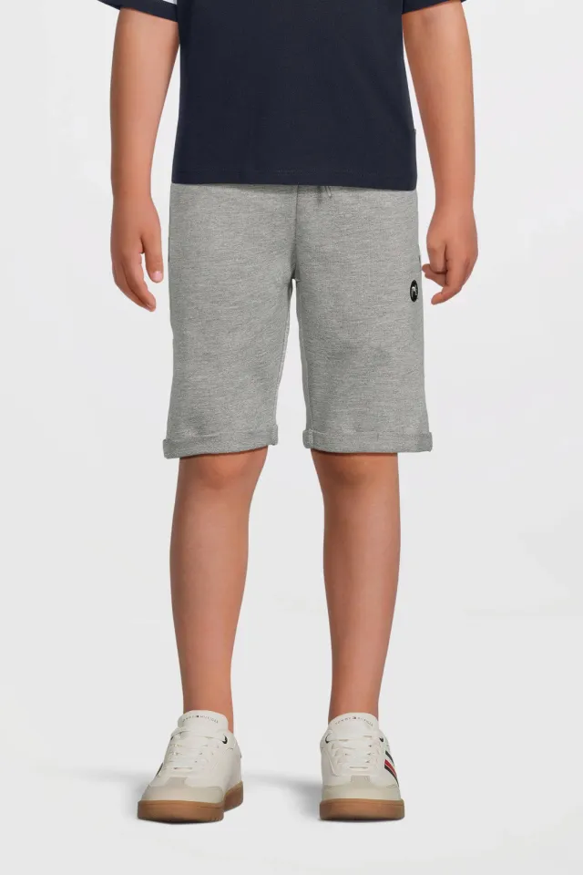 NAME IT sweatshort grijs melange, foto 4