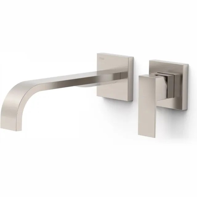 Tres Cuadro Exclusive inbouw wastafelmengkraan mat goud RVS Look