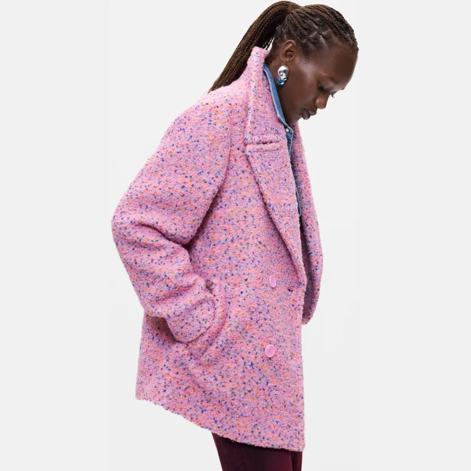 Desigual Bottone wintermantel roze, foto 3