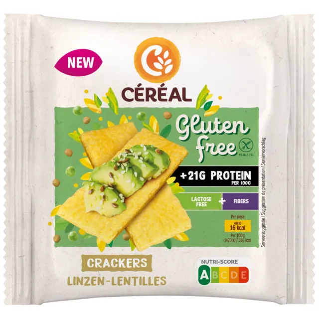 Céréal Linzen crackers glutenvrij en lactosevrij