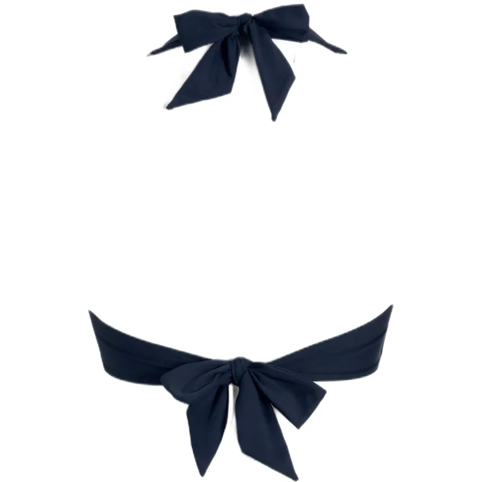 Seafolly voorgevormde push-up bikinitop donkerblauw blauw, foto 3