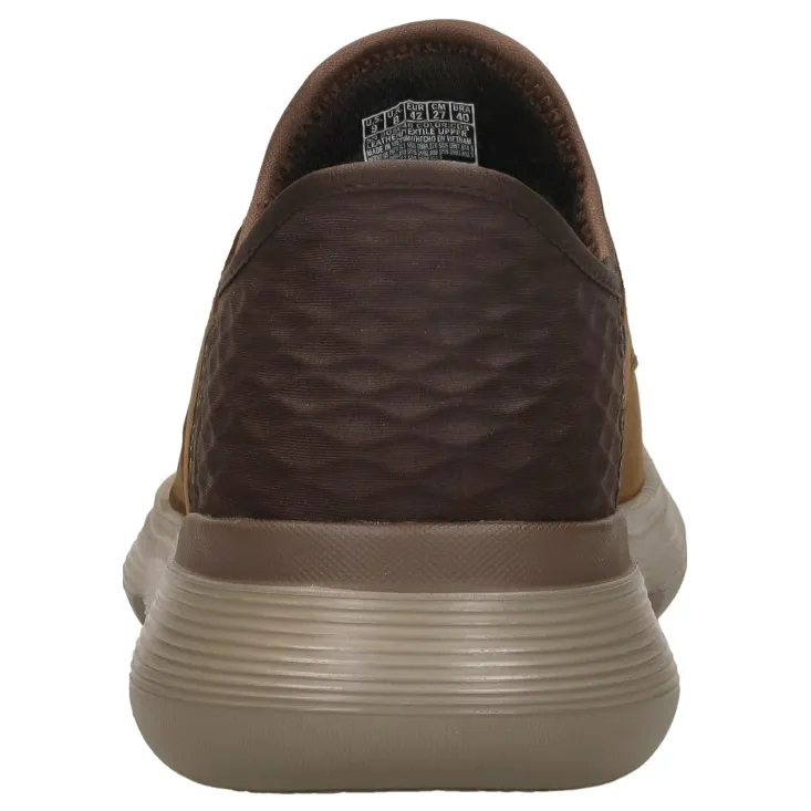 Skechers Garza-Gervin instappers donkerbruin, foto 5