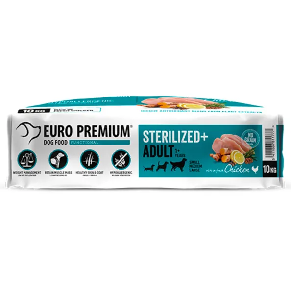 Euro Premium Sterilized+ Adult hondenvoer kip