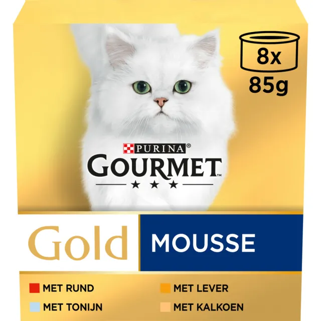 Gourmet Gold Mousse natvoer kat mix, foto 2