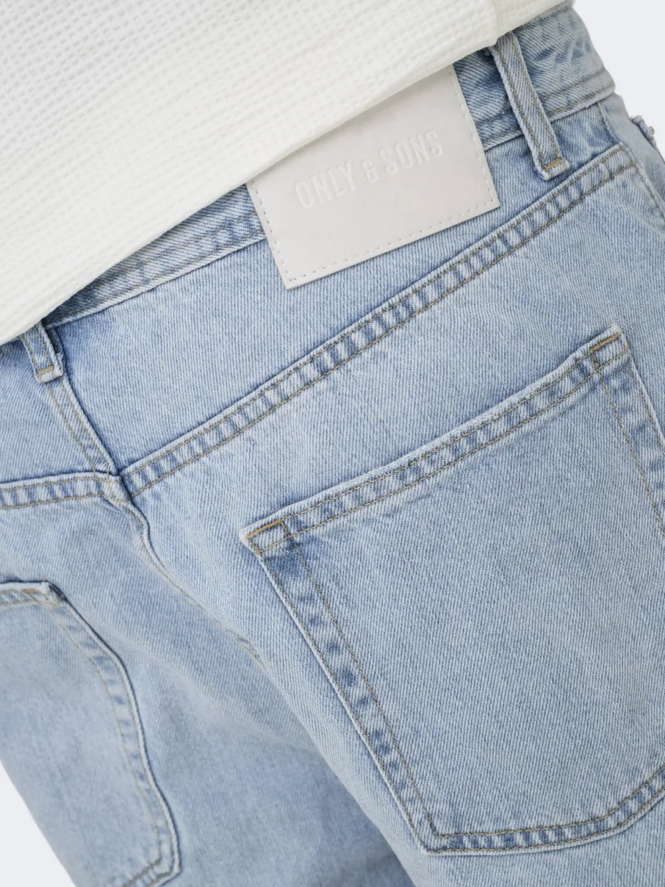 Only & Sons ONSFADE jeansshort lichtblauw light blue denim, foto 7