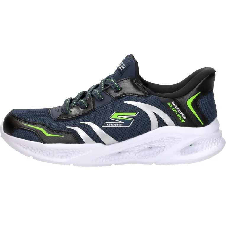 Skechers Slip-ins Meteor-Lights sneakers marineblauw, foto 2