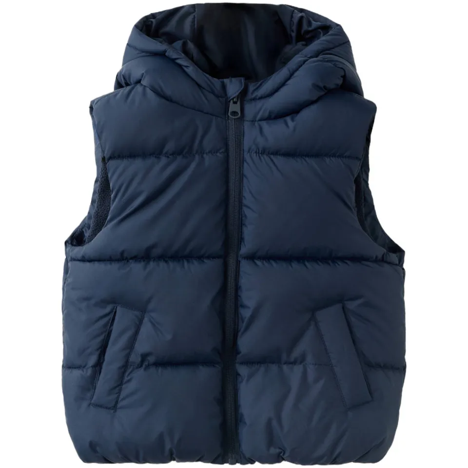 Mango bodywarmer marineblauw, foto 2