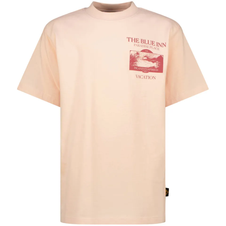 Vingino T-shirt met backprint beige, foto 2