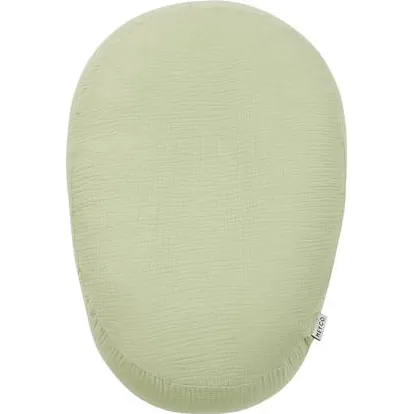 Meyco pre-washed hydrofiele relaxhoes voor voedingskussen soft olive, foto 3