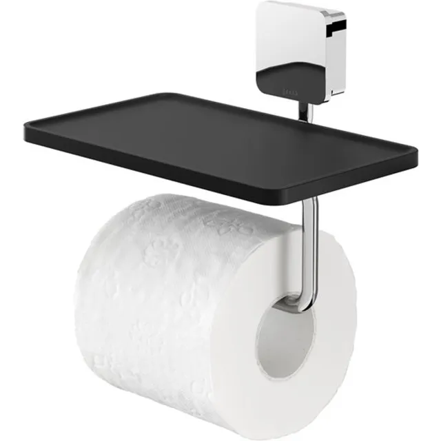 Geesa Topaz toiletrolhouder met planchet chroom