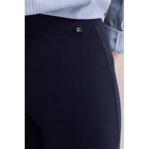 WE Fashion flared legging donkerblauw, foto 4