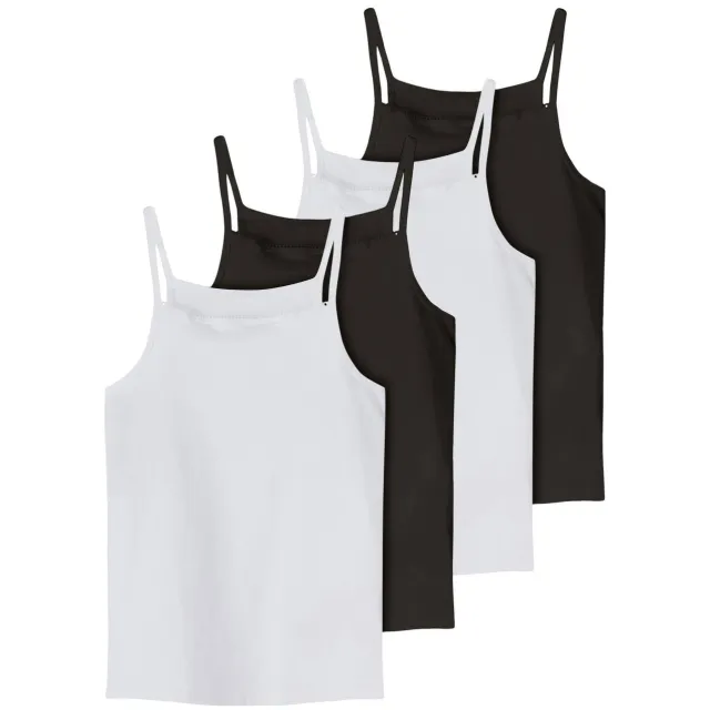 NAME IT hemd zwart wit (set van 4) Black-W/ 2 X Bright White