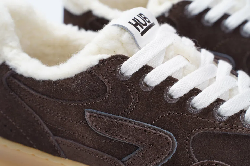 Hub Vancouver S57 suède sneakers - donkerbruin, foto 7