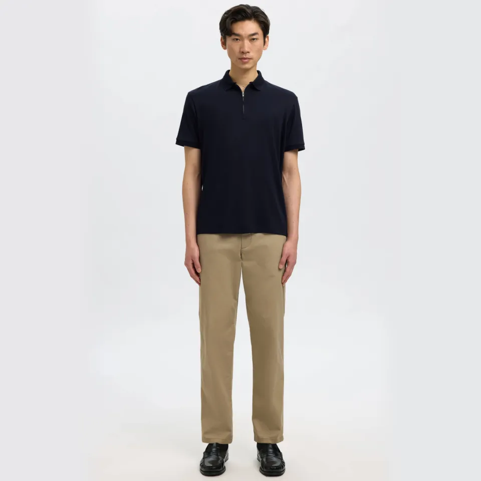 Selected regular fit polo SLHFAVE sky captain
