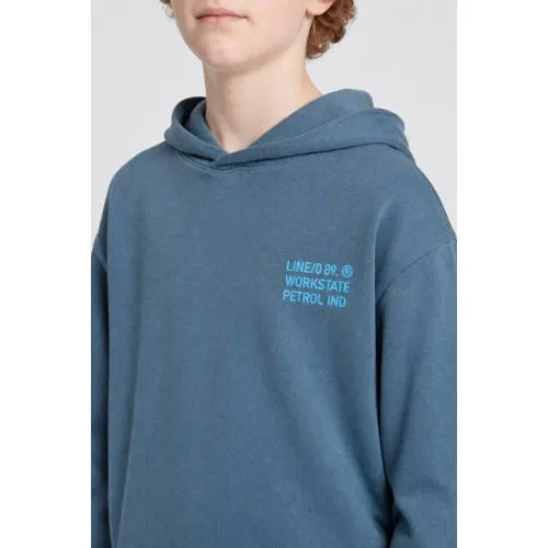Petrol Industries hoodie met backprint - blauw, foto 5