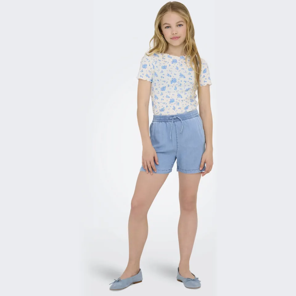 Only Girl regular casual short medium blue denim, foto 5