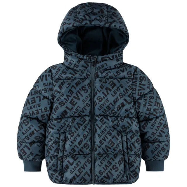 Levi's gewatteerde winterjas blauw