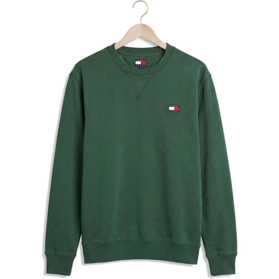 Tommy Jeans regular fit sweater - velvet green, foto 4