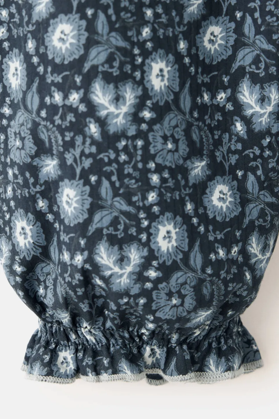 Mango Kids gebloemde ballonbroek donkerblauw, foto 6