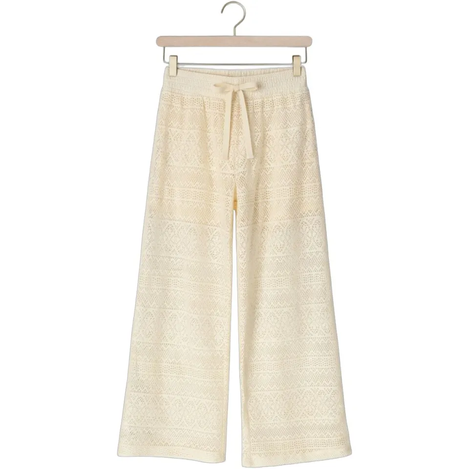 Retour Jeans wide leg casual broek beige, foto 2
