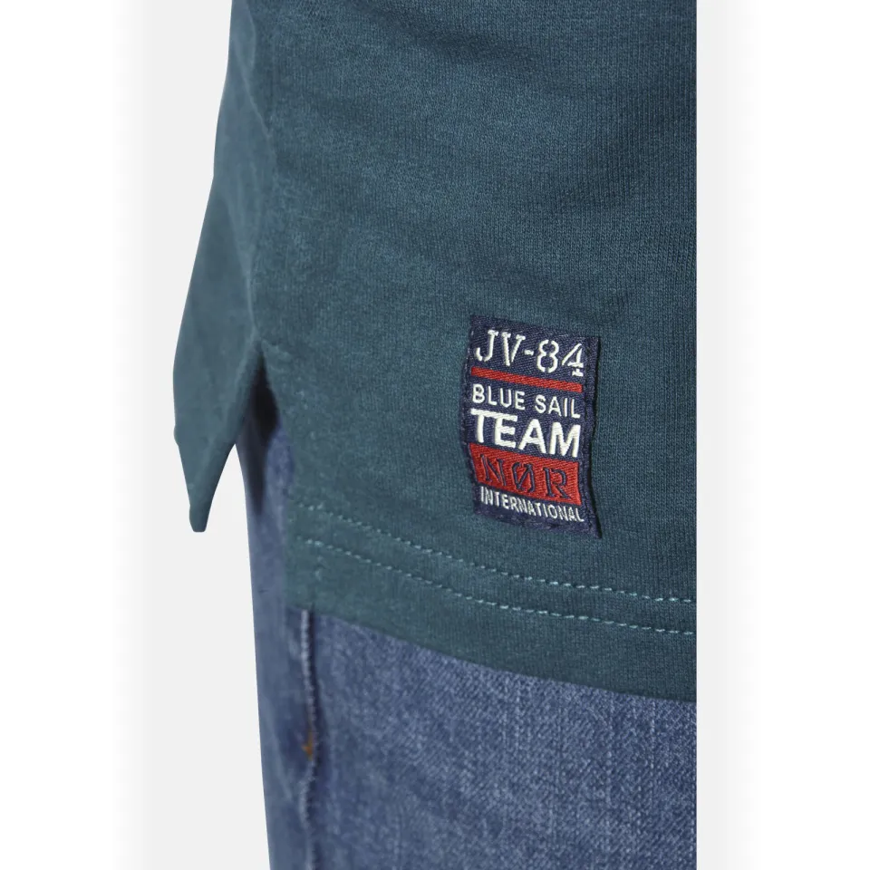 Jan Vanderstorm longsleeve JORNSEN Plus petrol, foto 5