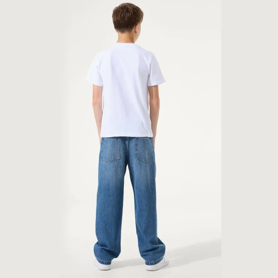 Garcia baggy jeans medium blue denim, foto 4