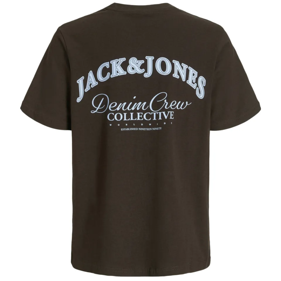 Jack & Jones T-shirt met backprint bruin, foto 3