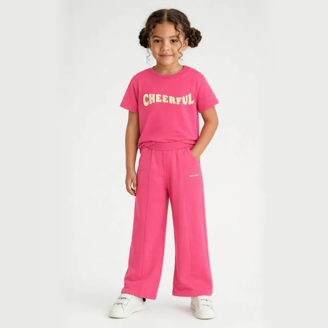 Cars casual broek roze Felroze