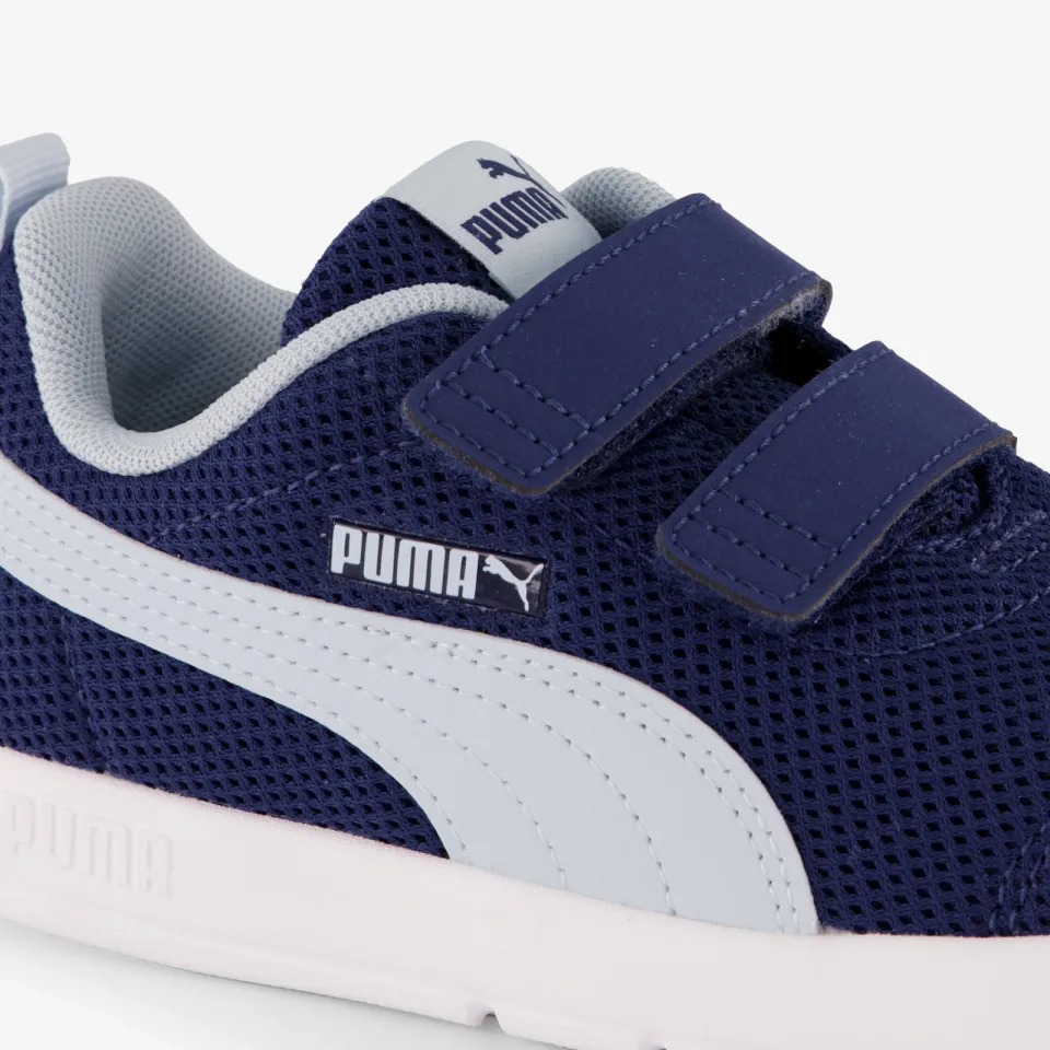 Puma Courtflex V3 Mesh sneakers donkerblauw donkerblauw/lichtblauw, foto 8