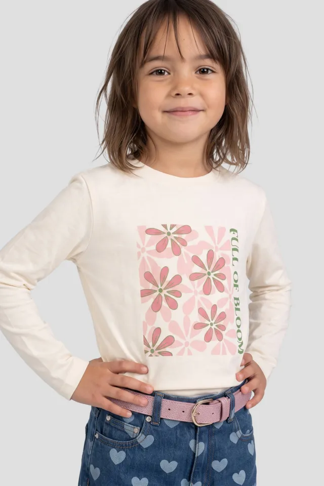 Orange Stars longsleeve met print ecru, foto 4