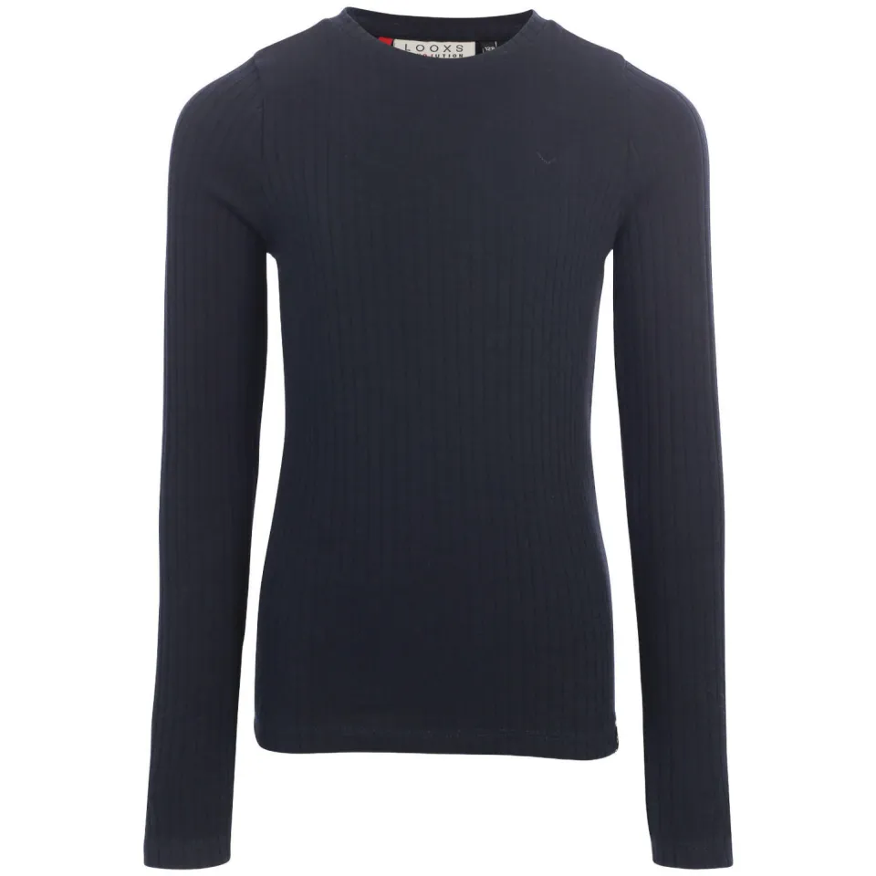 LOOXS little aansluitende longsleeve donkerblauw, foto 2