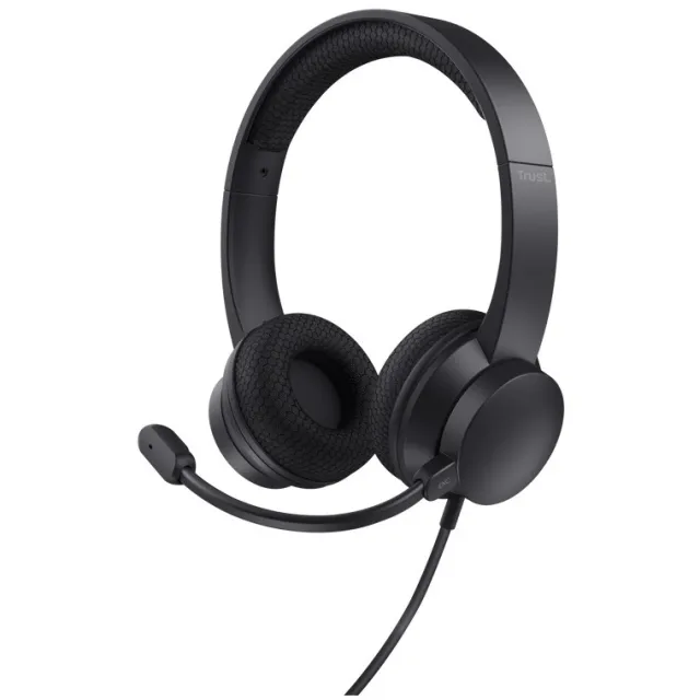 Trust Ayda ENC-headset voor pc (USB) Headset Zwart