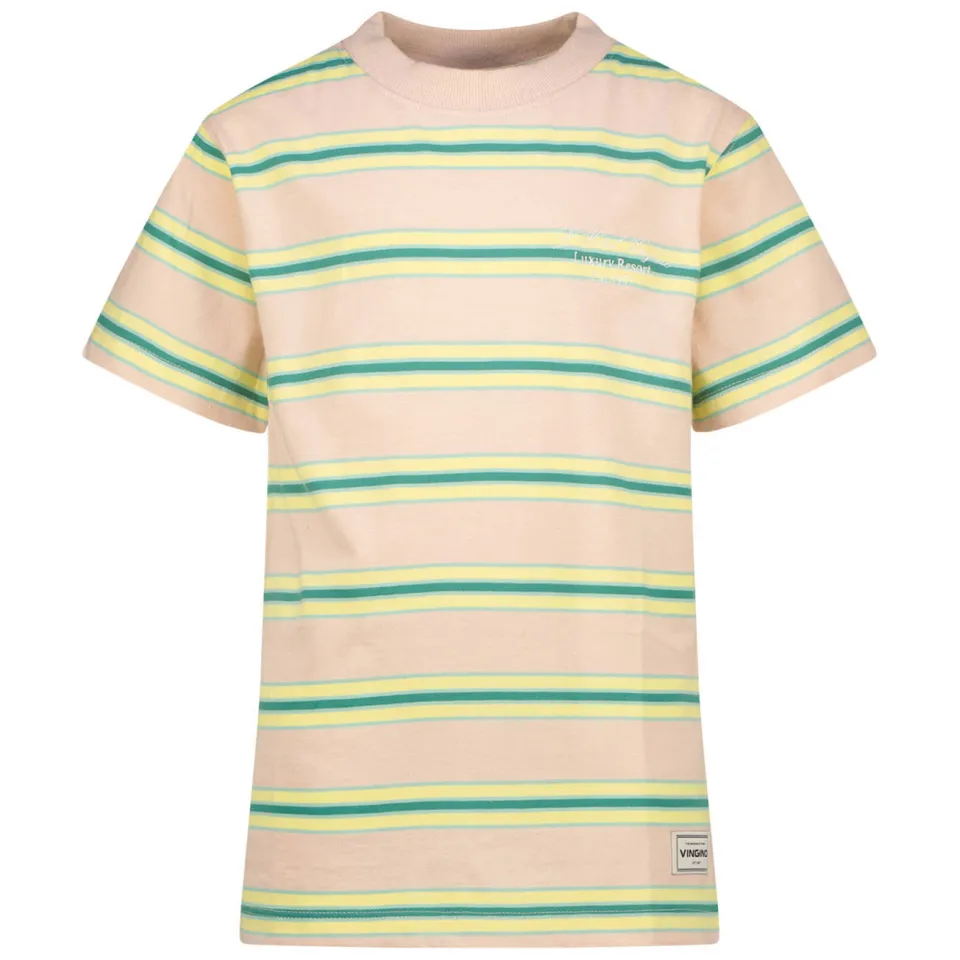 Vingino gestreept T-shirt roze, foto 2