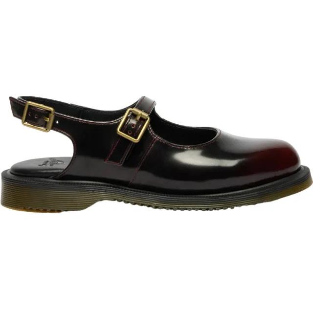 Dr. Martens Madaline slingback loafers cherry red arcadia