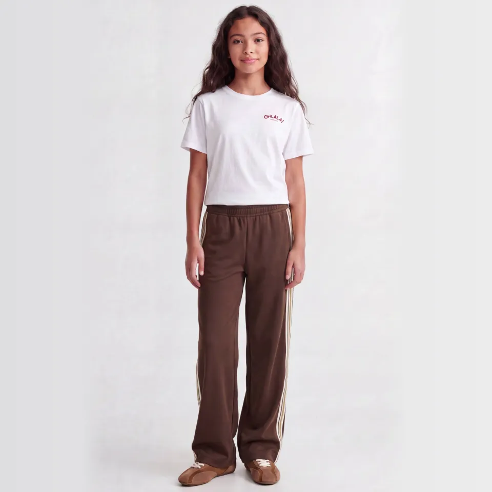JJXX GIRL loose fit casual broek donkerbruin, foto 5