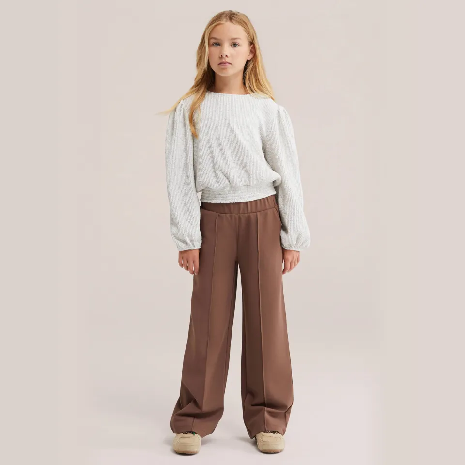 WE Fashion loose fit pantalon bruin