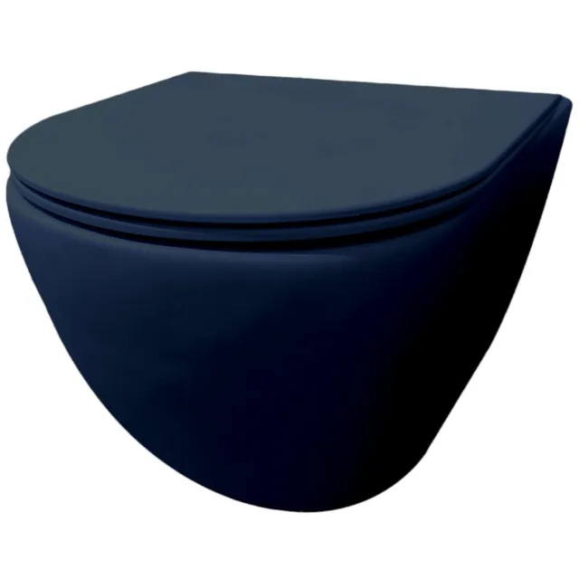 Best Design Morrano Rimfree wandcloset donkerblauw