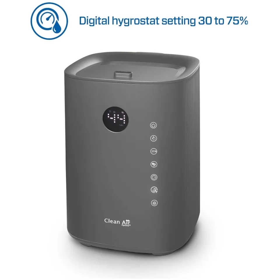 Clean Air Optima CA-605T Smart luchtbevochtiger zwart, foto 2
