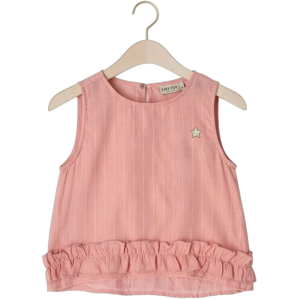 Like Flo mouwloze top roze