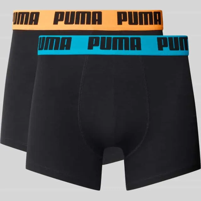 Puma Slim fit boxershort van katoenmix in set van 2 model 'EVERDAY' zwart, foto 2
