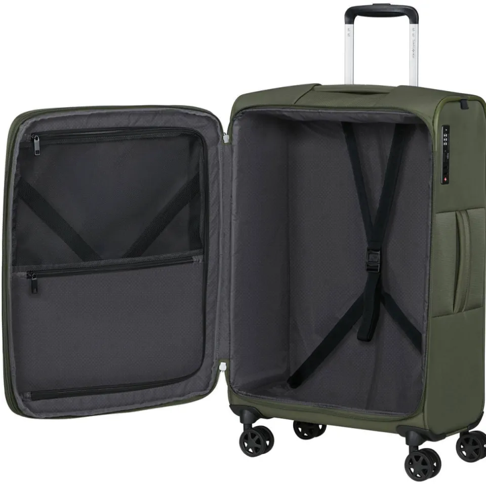 Samsonite GoTwist Spinner 68 koffer donkerblauw kaki, foto 3