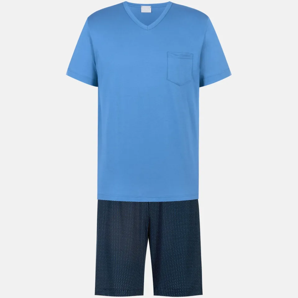 Mey Regular Fit pyjama recent blauw, foto 2
