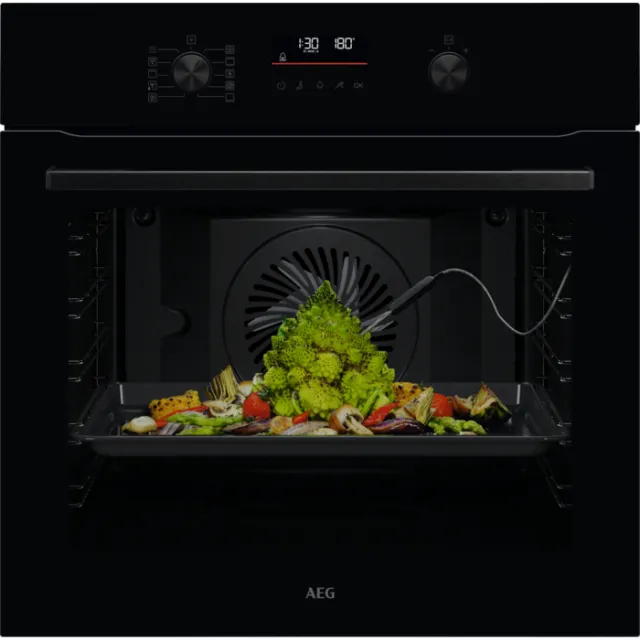 AEG 6000 SenseCook - Heteluchtoven OS6AB50AK zwart