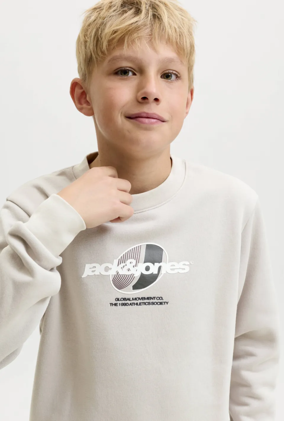 Jack & Jones JUNIOR sweater met logo - zand, foto 6