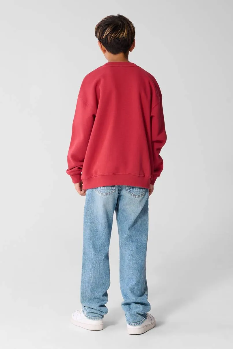 Shoeby oversized sweater met tekst - rood, foto 6