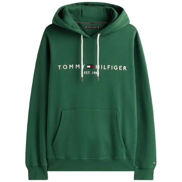 Tommy Hilfiger regular fit hoodie met print - groen, foto 2